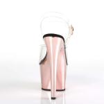 Pleaser ADORE-708 Clear/Rose Gold Chrome