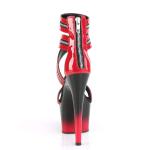 Pleaser ADORE-766 Red Patent/Black-Red