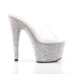 Pleaser BEJEWELED-701MS Clear/Silver Multi RS