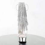 Pleaser Stiefelette DELIGHT-1017RSF Transparent Silber Chrom