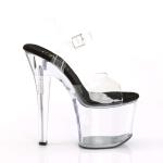 Pleaser RADIANT-708 Clear-Black/Clear