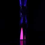 Pleaser SKY-1018TT Black Patent/Black-Neon Hot Pink