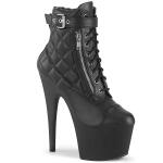 Pleaser ADORE-700-05 Platform Ankle Boots Synthetic Leather Black EU-35 / US-5