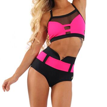 Bondiana Shorts i-Style Schwarz / Pink M