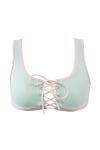 Hamade Activewear Top Lace-Up Mint