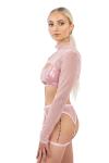 Naughty Thoughts Top Bolero XXX Rated See Through Rosa