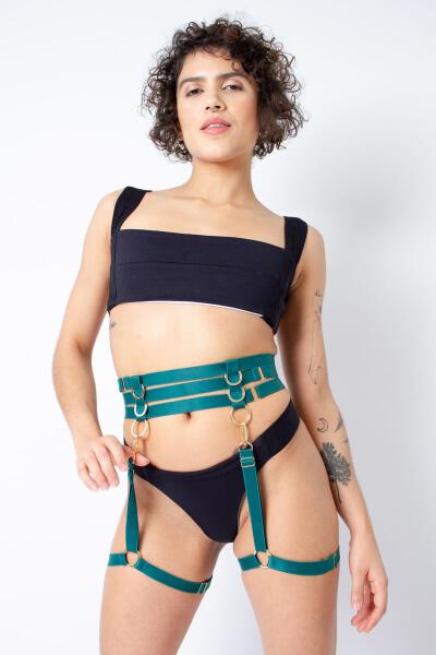 Rolling Harness Green Halo
