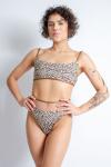 Rolling Top Selva Double Sided Leopard and Chocolate