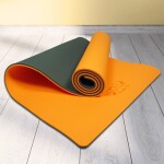 Sports Mat Flo-WorX extra-thick (183 cm x 61 cm x 10 mm) Deep Orange with eyelets
