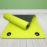 Sportmatte Flo-WorX extra-dick (183 cm x 61 cm x 10 mm) Lemon Green mit Ösen