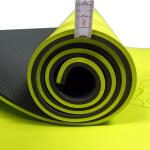 Sportmatte Flo-WorX extra-dick (183 cm x 61 cm x 10 mm) Lemon Green mit Ösen