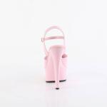 Pleaser GLEAM-609 Plateau Sandalettes Patent Light Pink