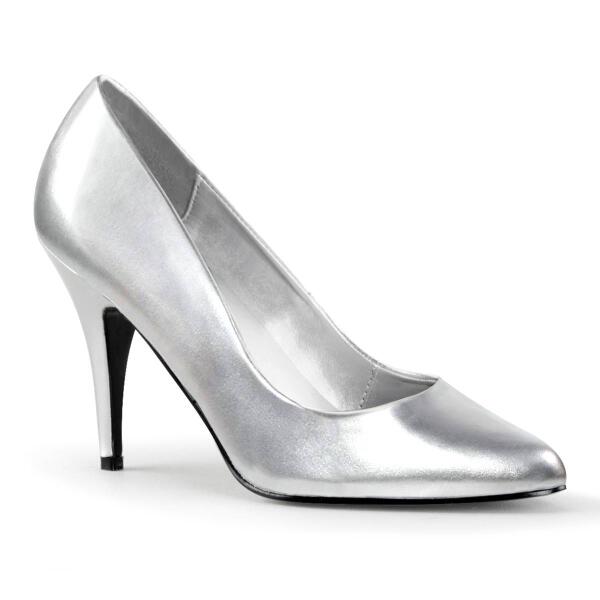 Pleaser VANITY-420 Pumps Faux Leather Silver